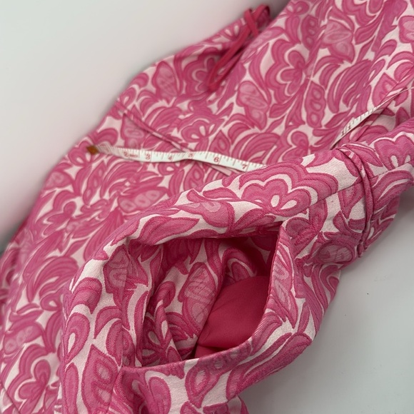 Cynthia Steffe Pink Floral Pleated Sleeveless Mini Dress Fit and Flare Tea Party - Picture 4 of 12